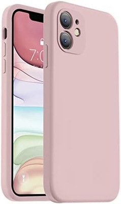 iPhone 11ケースと互換性 改良された液体シリコン [四角形の縁] [柔らかい防傷マイクロファイバー内膜]