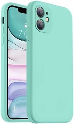iPhone 11ケースと互換性 改良された液体シリコン [四角形の縁] [柔らかい防傷マイクロファイバー内膜]
