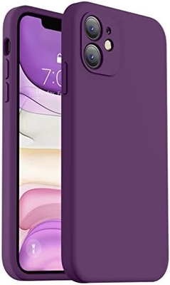 iPhone 11ケースと互換性 改良された液体シリコン [四角形の縁] [柔らかい防傷マイクロファイバー内膜]