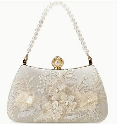 Red Evening Clutch Handbag No Pattern Style for Sophisticated Occasions