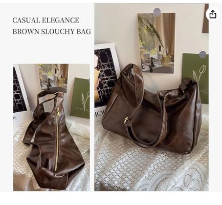 女性用ホボバッグ 超柔らかい折りたたむベーガン革の肩バッグ スタイリッシュなスローチ・トートバッグ