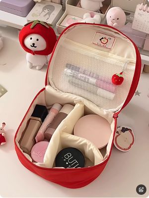 Original · Red Apple Makeup Bag Storage Bag · Large Capacity Handheld Camera Bag · Portable Toilet Bag