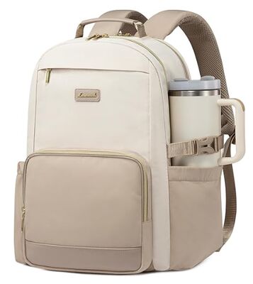 Laptop Backpack for Women with Pouch Pocket for Large Capacity Cup,15.6 Inch Teacher Nurse College Work Backpack Purse,Waterproof Laptop Bag Computer Back Pack for Trave