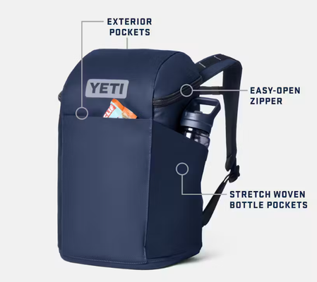 スタイリッシュなフロントバンジーシステム、2つのウォーターボトルポケット、バランスの取れたトップキャリーグラブハンドルを備えた防水バックパックバッグ