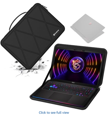 16インチ MSI Raider GE68 HX 14V用 ハードEVA保護ケース | 16インチ MSI Raider GE68 HX 14V、MSI Vector 16 HX A14V/A13Vに対応、耐衝撃ケース ノートブックバッグ