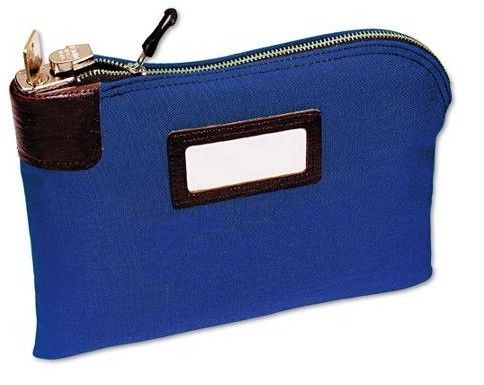 丈夫な70Dナイロン製、エンボス加工ロゴ、ロック機能付き、現金管理に安全なヘビーデューティーファスナー付きバンクバッグ