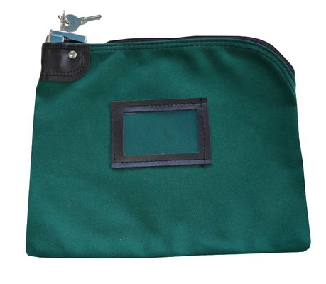 ちり止め70Dナイロン ジッパー銀行は浮彫りになるロゴによってファスナーを絞める硬貨の財布を袋に入れる