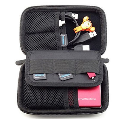 イヤホン・電子機器用 ポータブル耐久性EVA収納ケース 防水耐衝撃保護キャリングバッグボックス