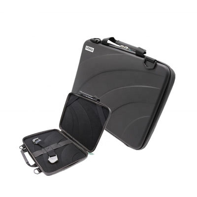 ブラック PU レザー EVA 衝撃防止ラップトップスリーブ Macbook Air EVA ブラック PU レザー 衝撃防止 EVA 保護ラップトップスリーブケース バッグ