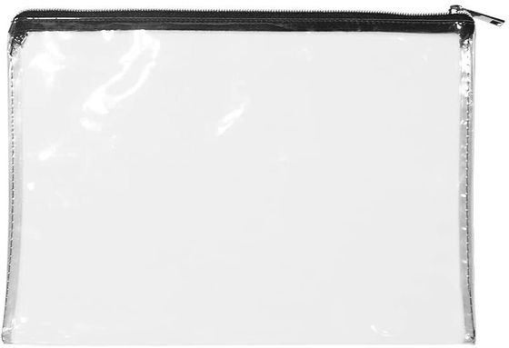 耐久性のある透明な PVC ジッパー銀行バッグ 12x87 インチのカスタマイズされたロゴの印刷とデザインのオプション