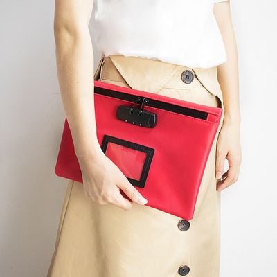 パントン色のジッパー銀行袋